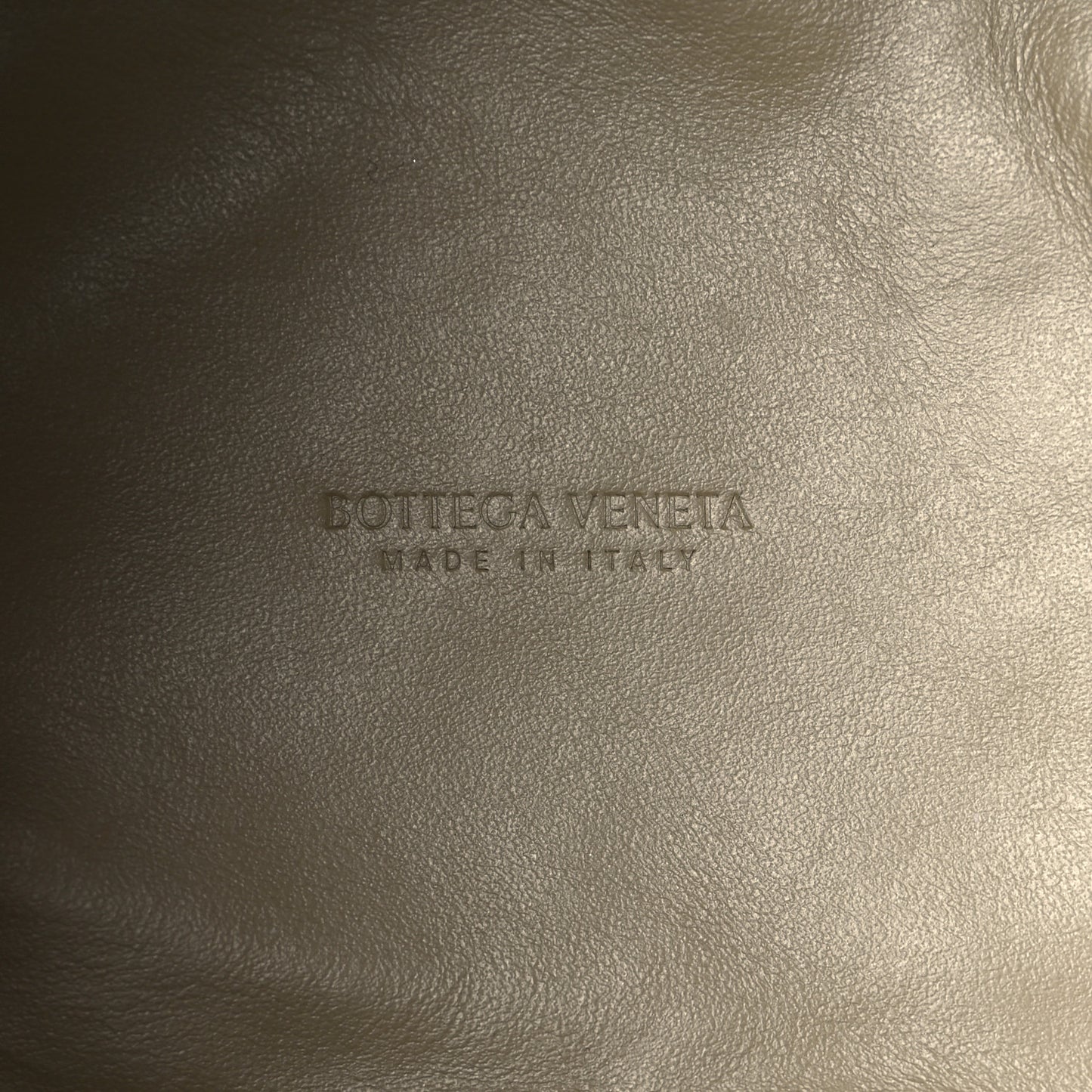 Nappa Intrecciato Small Drawstring Bucket Bag Travertine