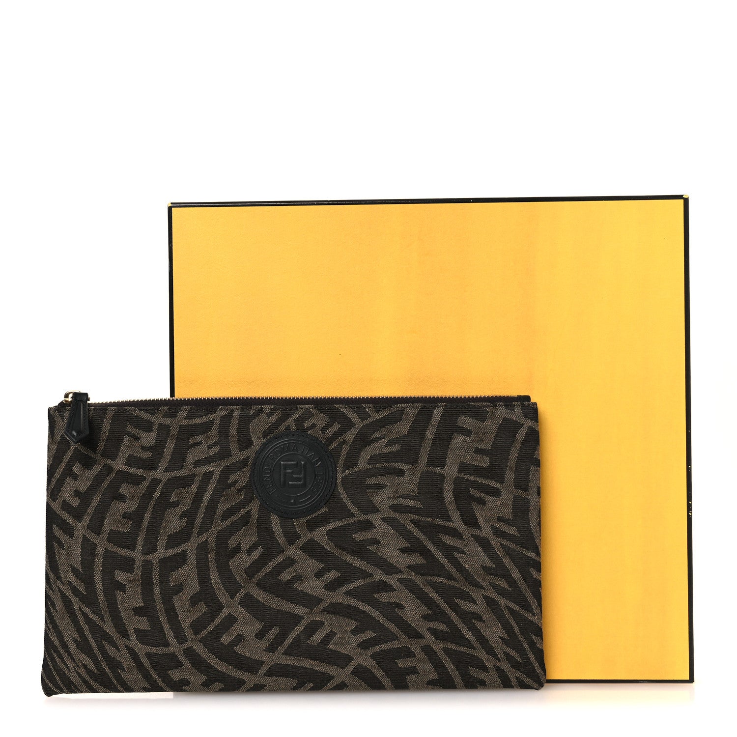 Fendi X SARAH COLEMAN Fabric Jacquard Vitello King FF Vertigo