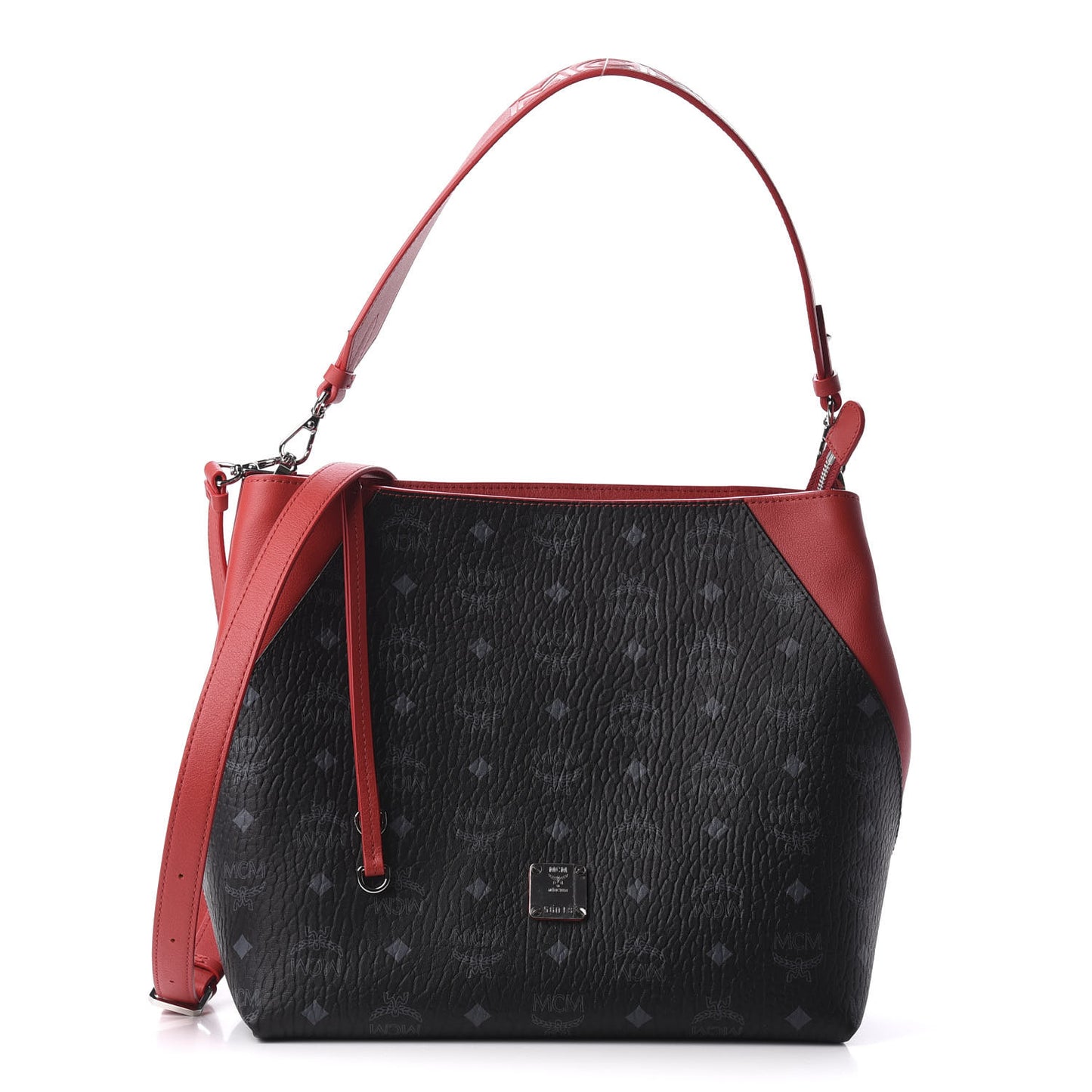 Visetos Medium Klara Hobo Red Black