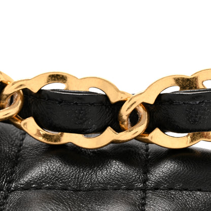 Chanel Lambskin Quilted CC Links Hobo Black 13 of 13