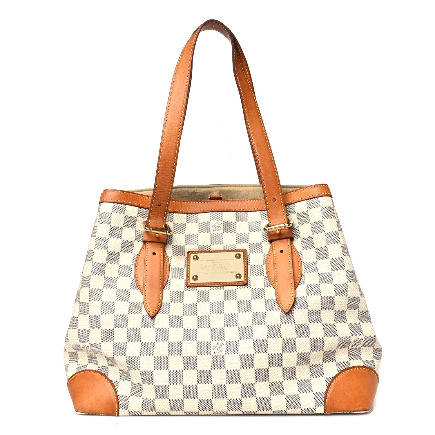 Louis Vuitton Damier Azur Hampstead MM 1 of 8