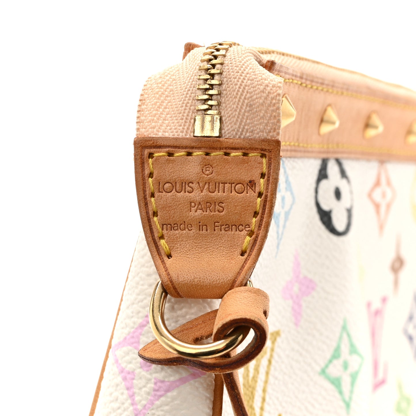 Monogram Multicolor Pochette Accessories White