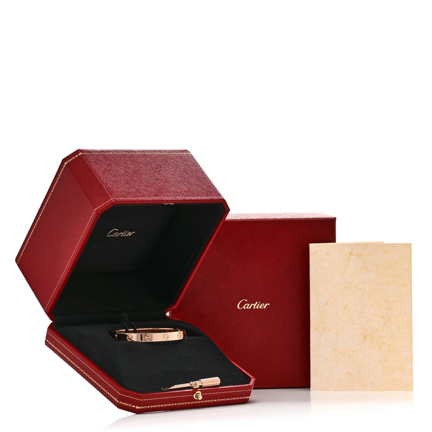 Cartier 18k Pink Gold Love Bracelet 16 9 of 9