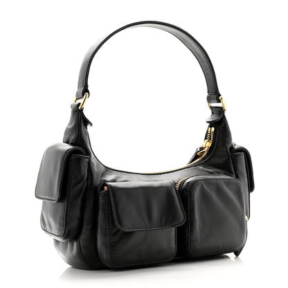 Miu Miu Nappa Multi Pocket Hobo Black 3 of 9