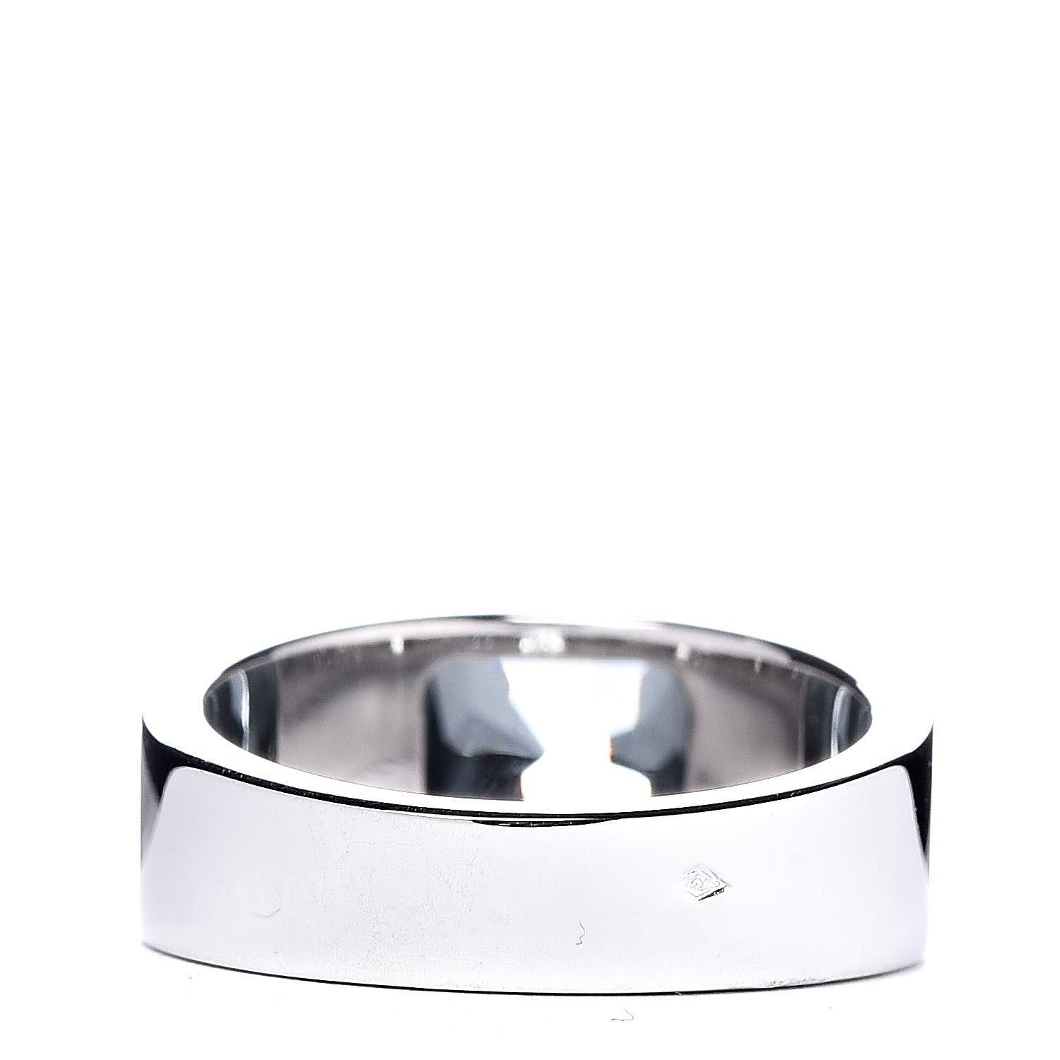 Cartier 18K White Gold Aquamarine Tank Ring 49 4.75 4 of 5