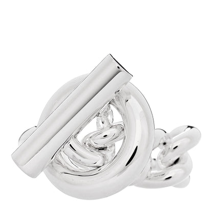 Hermes Sterling Silver GM Croisette Ring 52 6 1 of 6