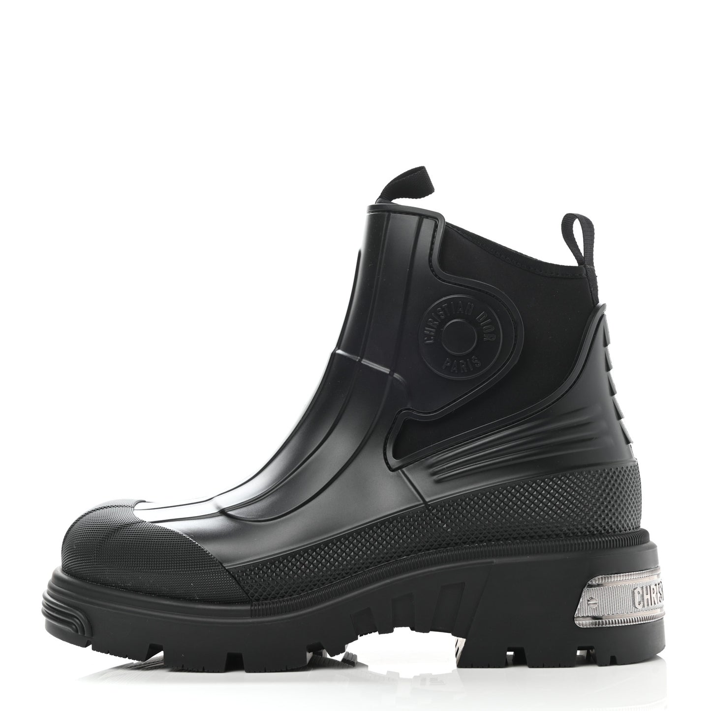 Neoprene Rubber Dior Genesis 30mm Ankle Boots 41 Black