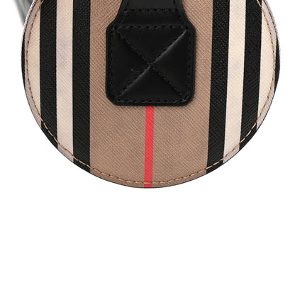 Burberry E-Canvas Calfskin Stripe Icon Barrel Bag Archive Beige 11 of 12