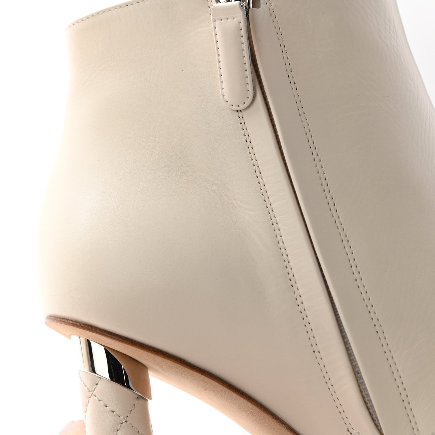 Calfskin Short Boots 40 White