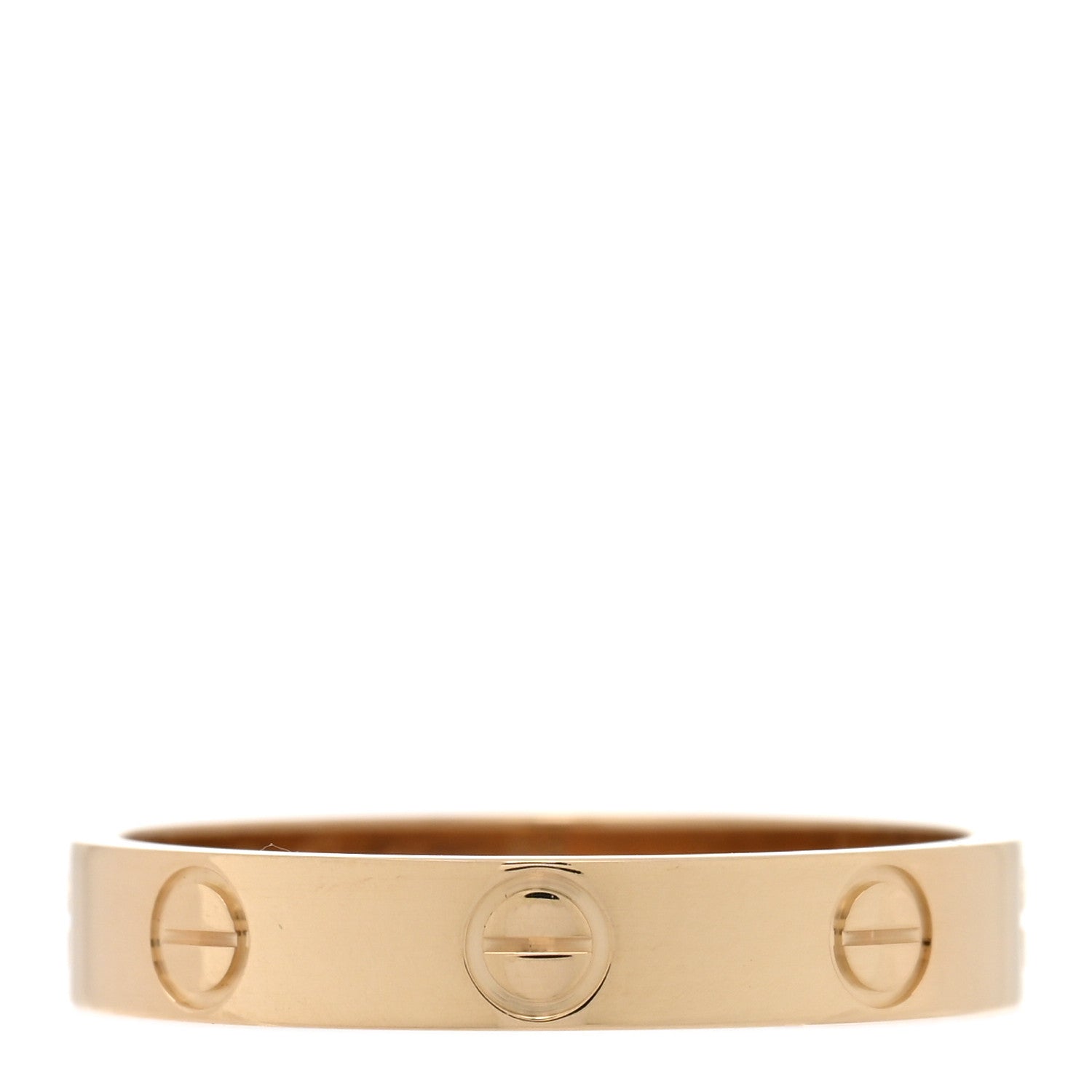 Cartier 18K Yellow Gold 3.5mm LOVE Wedding Band Ring 56 7.5 1 of 4