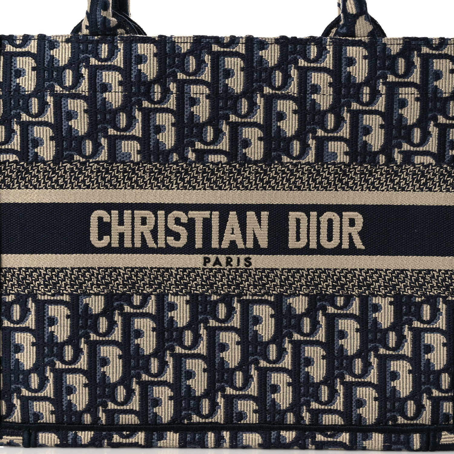 Christian Dior Oblique Small Book Tote Blue Multicolor 8 of 10