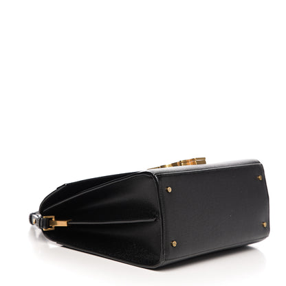 Saint Laurent Grain de Poudre Medium Classic Monogram Cassandra Top Handle Black Rouge Legion 3 of 10