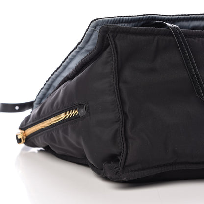 Prada Tessuto Nylon Etiquette Flap Black Soleil 9 of 10