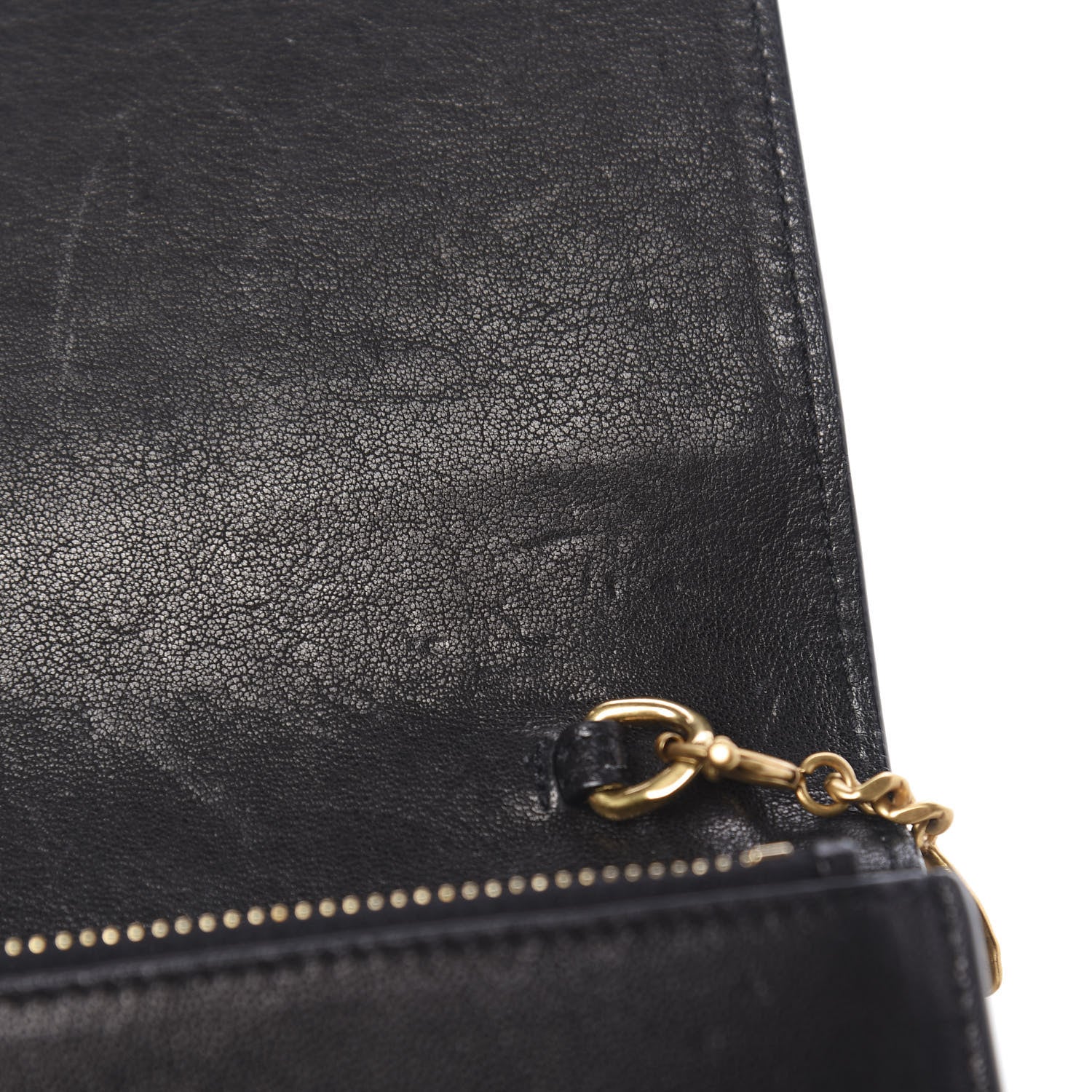 Saint Laurent Smooth Calfskin Classic Monogram Kate Heart Tassel Heart Chain Wallet Black 18 of 20