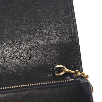 Saint Laurent Smooth Calfskin Classic Monogram Kate Heart Tassel Heart Chain Wallet Black 18 of 20