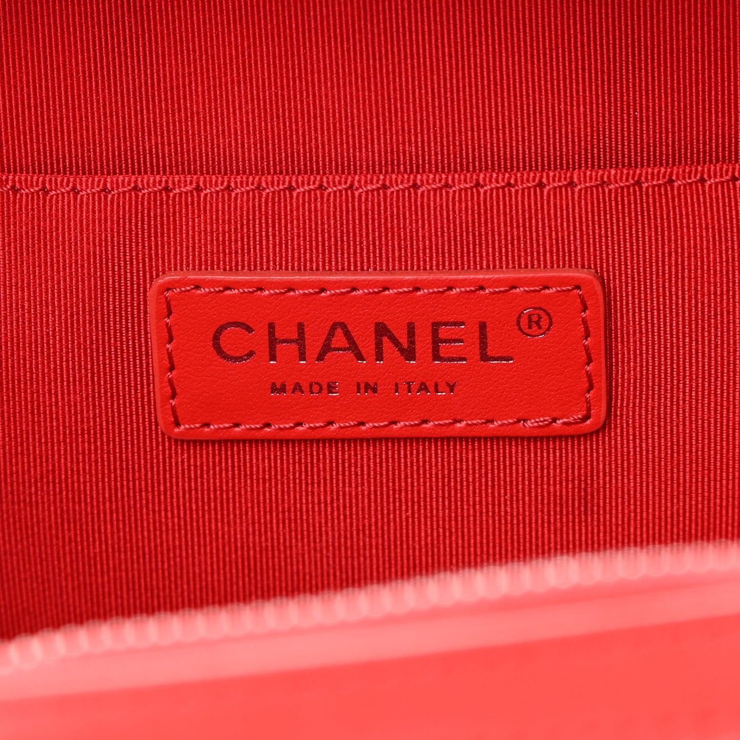 Lambskin Quilted Mini CC Box Camera Bag Red