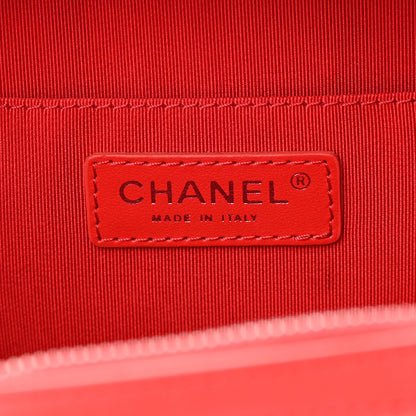 Chanel Lambskin Quilted Mini CC Box Camera Bag Red 6 of 14