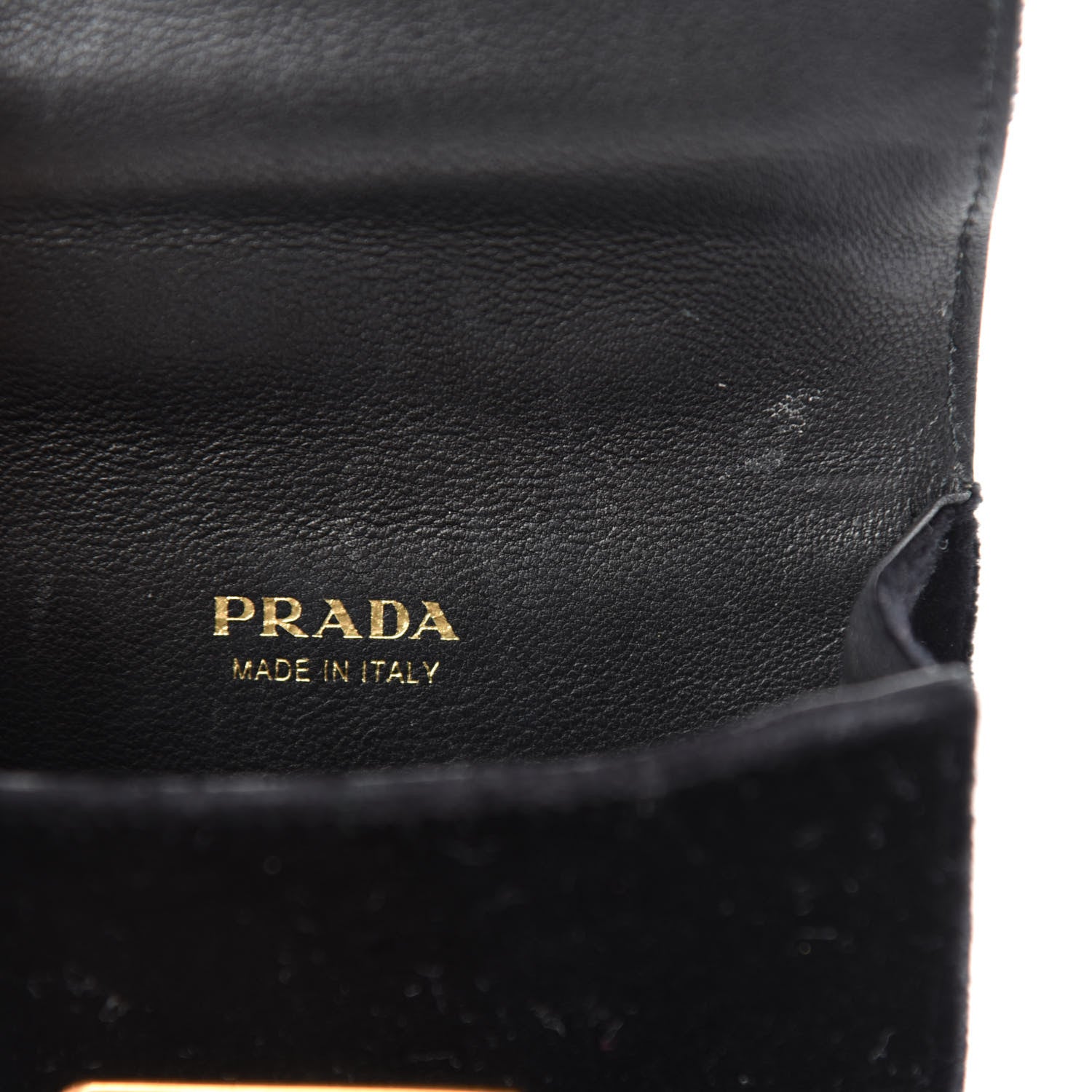 Prada Velvet Crocodile Micro Cahier Bag Black 9 of 12
