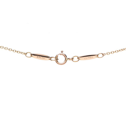 Tiffany 18K Rose Gold Diamond .03ct Elsa Peretti Diamonds by the Yard Pendant Necklace 4 of 6