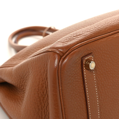 Hermes Taurillon Clemence Birkin 35 Gold 11 of 13