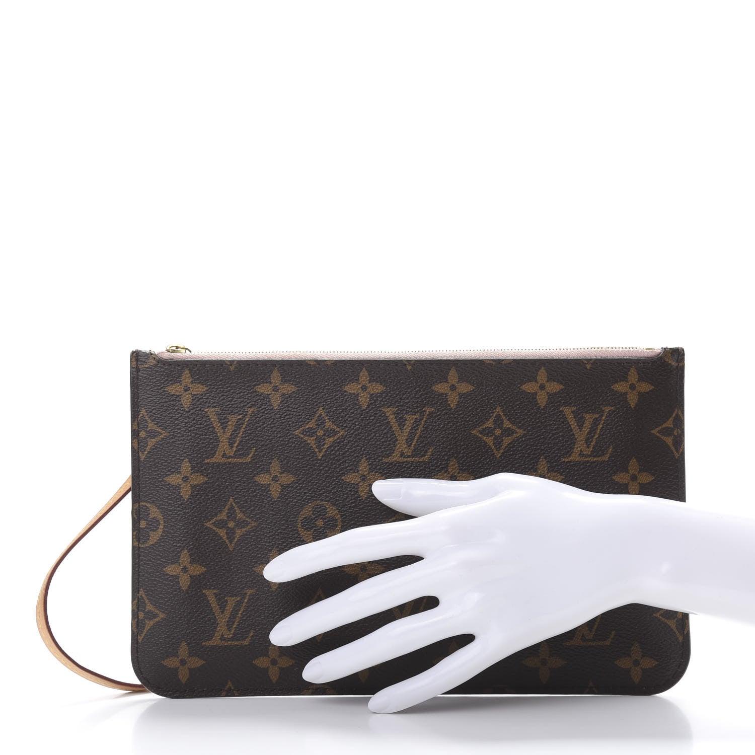 Louis Vuitton Monogram Neverfull MM GM Pochette Rose Ballerine 2 of 11