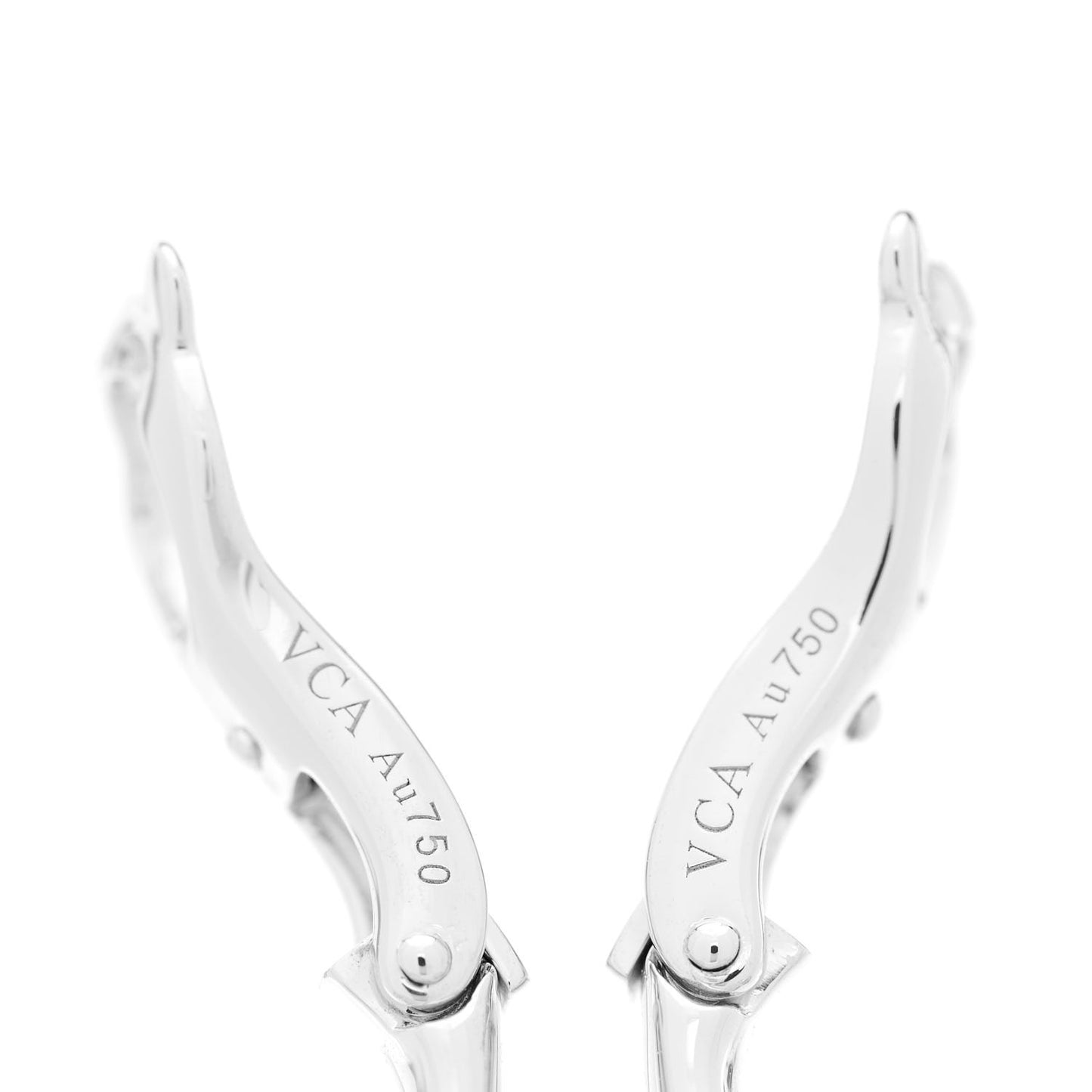 18K White Gold Diamond Small Frivole Pave Earrings