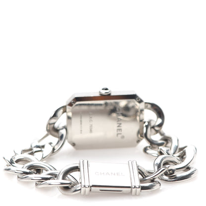 Chanel Stainless Steel Diamond Bezel Mother of Pearl 20mm Chain Premiere Quartz Watch 3 of 5