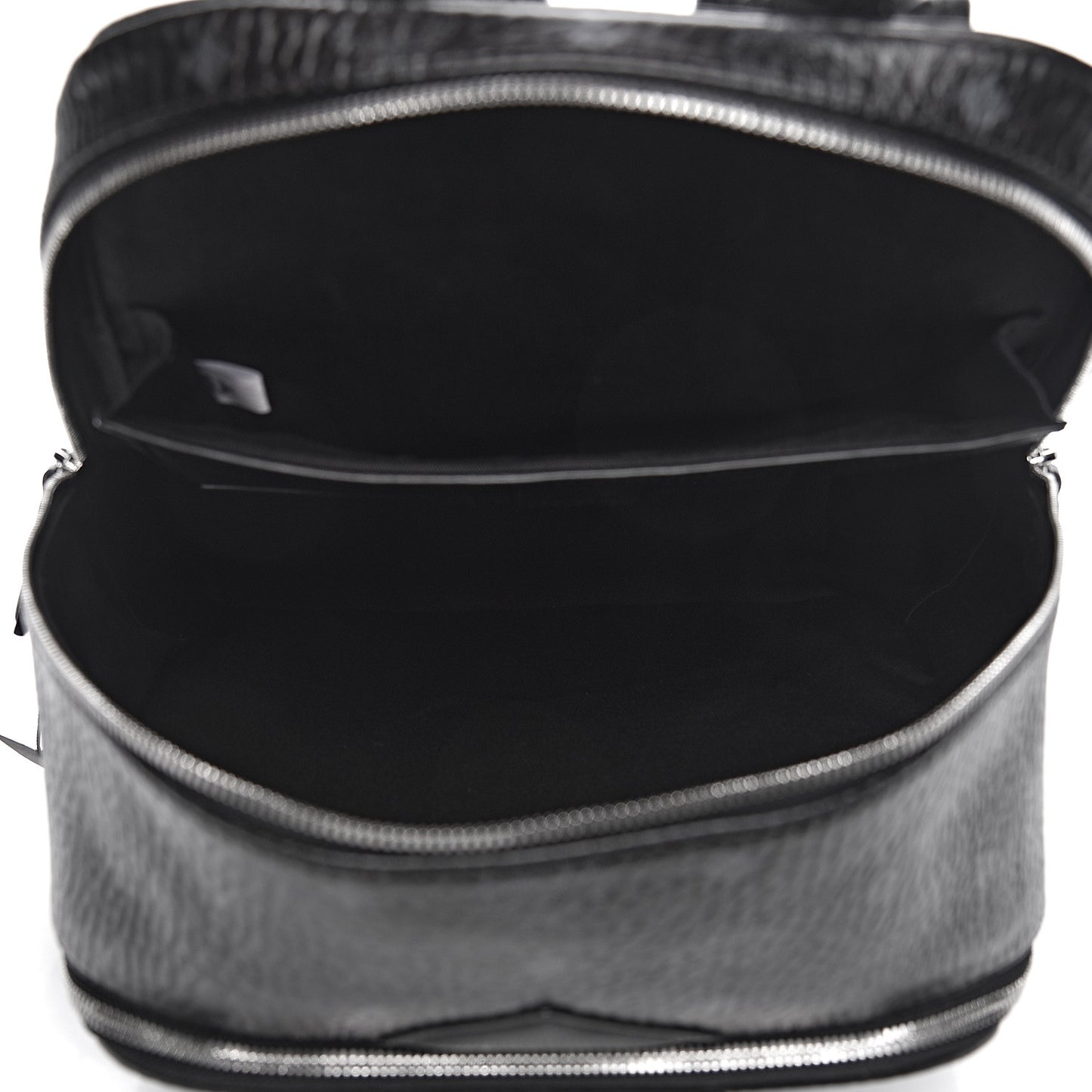 Metallic Visetos Spot MD Backpack Silver Black