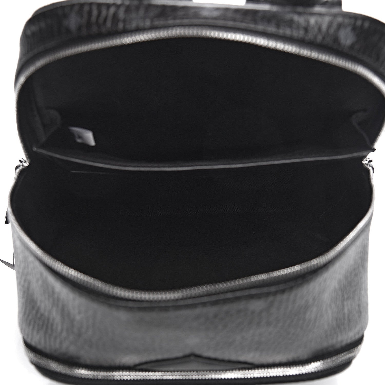 MCM Metallic Visetos Spot MD Backpack Silver Black 5 of 14