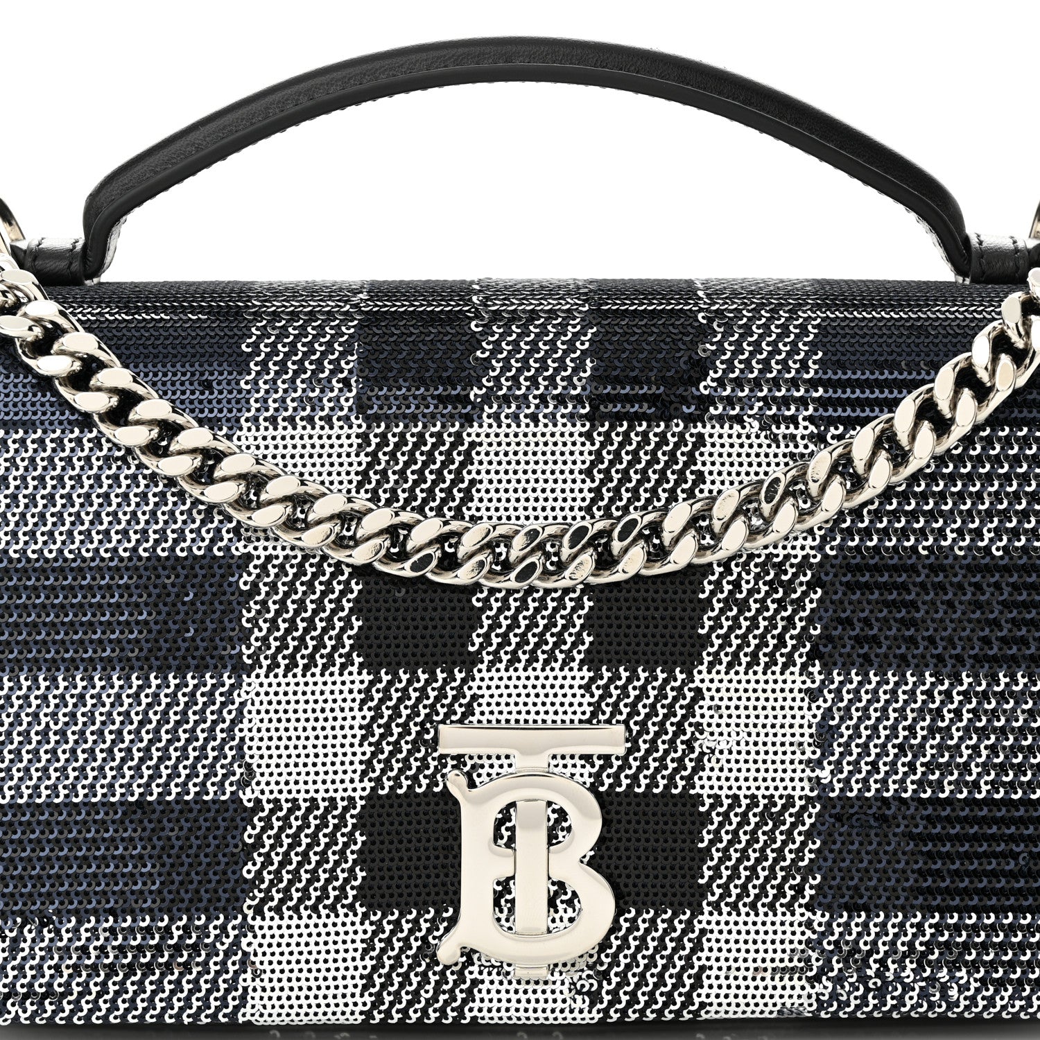 Burberry Sequin Small Lola Bag Dark Charcoal 8 of 11