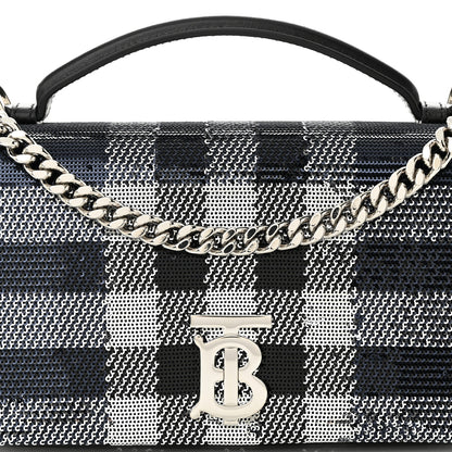 Burberry Sequin Small Lola Bag Dark Charcoal 8 of 11