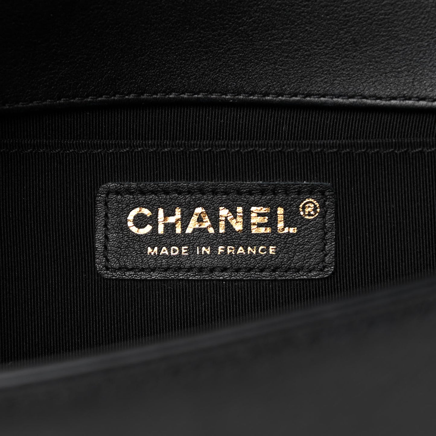 Lambskin Chevron Quilted Medium Boy Flap Black