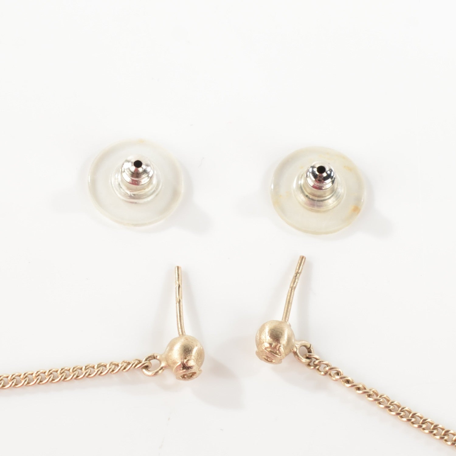 Chanel Crystal CC Drop Earrings Gold Multicolor 3 of 4