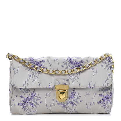 Prada Tessuto Nylon Jacquard Floral Print Shoulder Bag Glicine 1 of 11