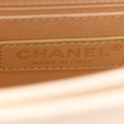 Chanel Grained Calfskin Quilted Small Cuba Top Handle Flap White 6 of 10