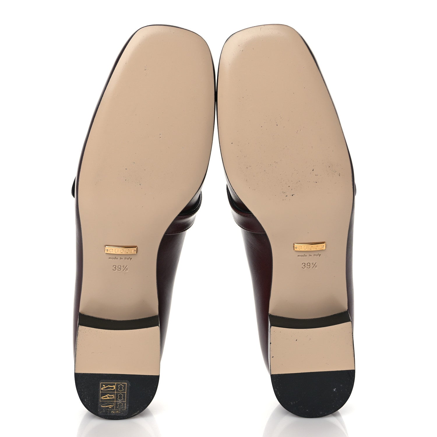 Gucci Malaga Kid Womens GG Marmont Loafers 39 Vintage Bordeaux 5 of 10
