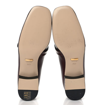 Gucci Malaga Kid Womens GG Marmont Loafers 39 Vintage Bordeaux 5 of 10