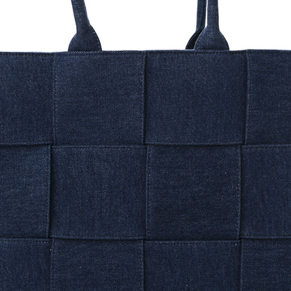 Bottega Veneta Denim Maxi Intrecciato Mens Arco Tote 8 of 10