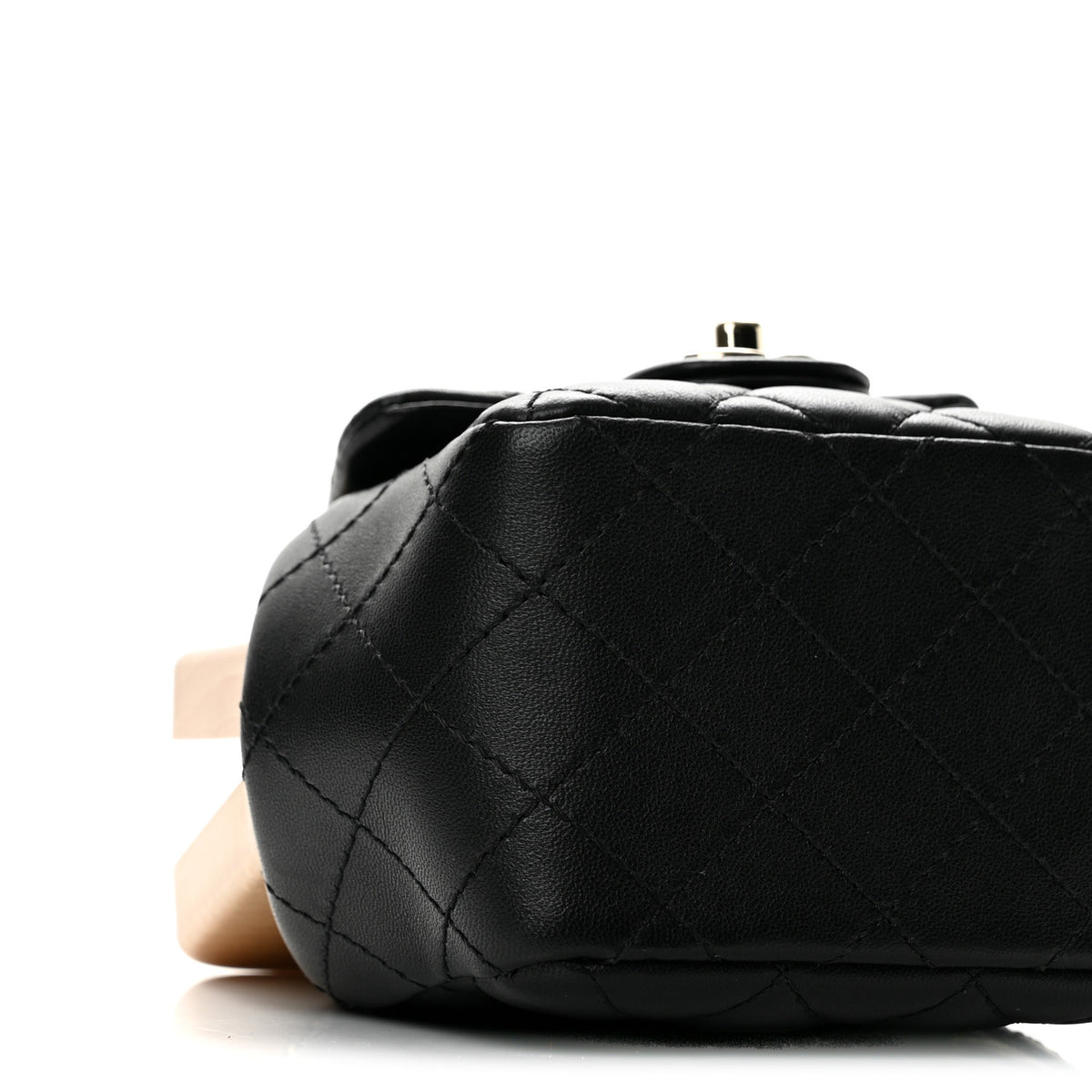 Chanel Lambskin Quilted Hollywood Clutch Black 9 of 11