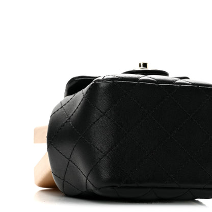 Chanel Lambskin Quilted Hollywood Clutch Black 9 of 11