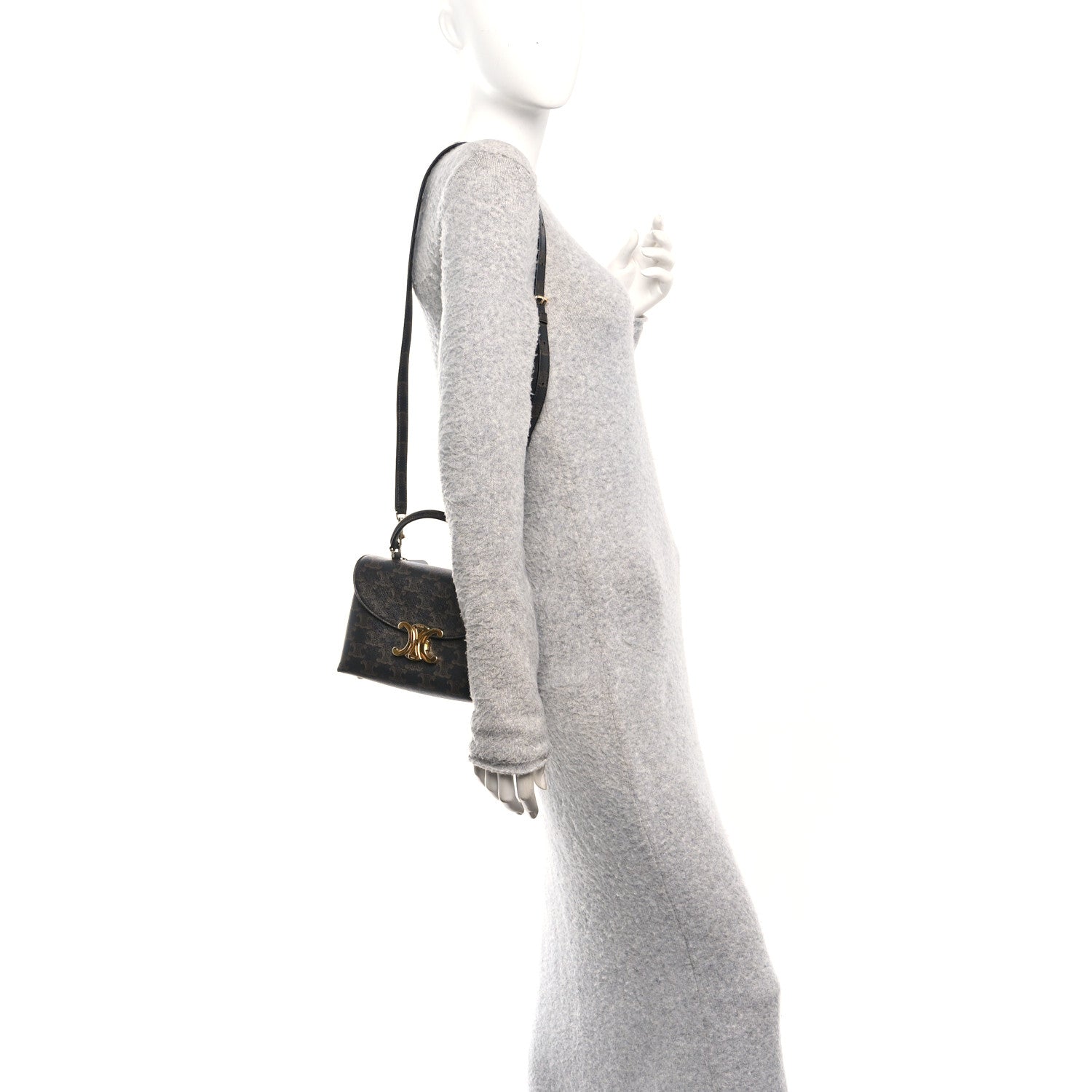 Celine Triomphe Canvas Teen Nino Tan 2 of 10