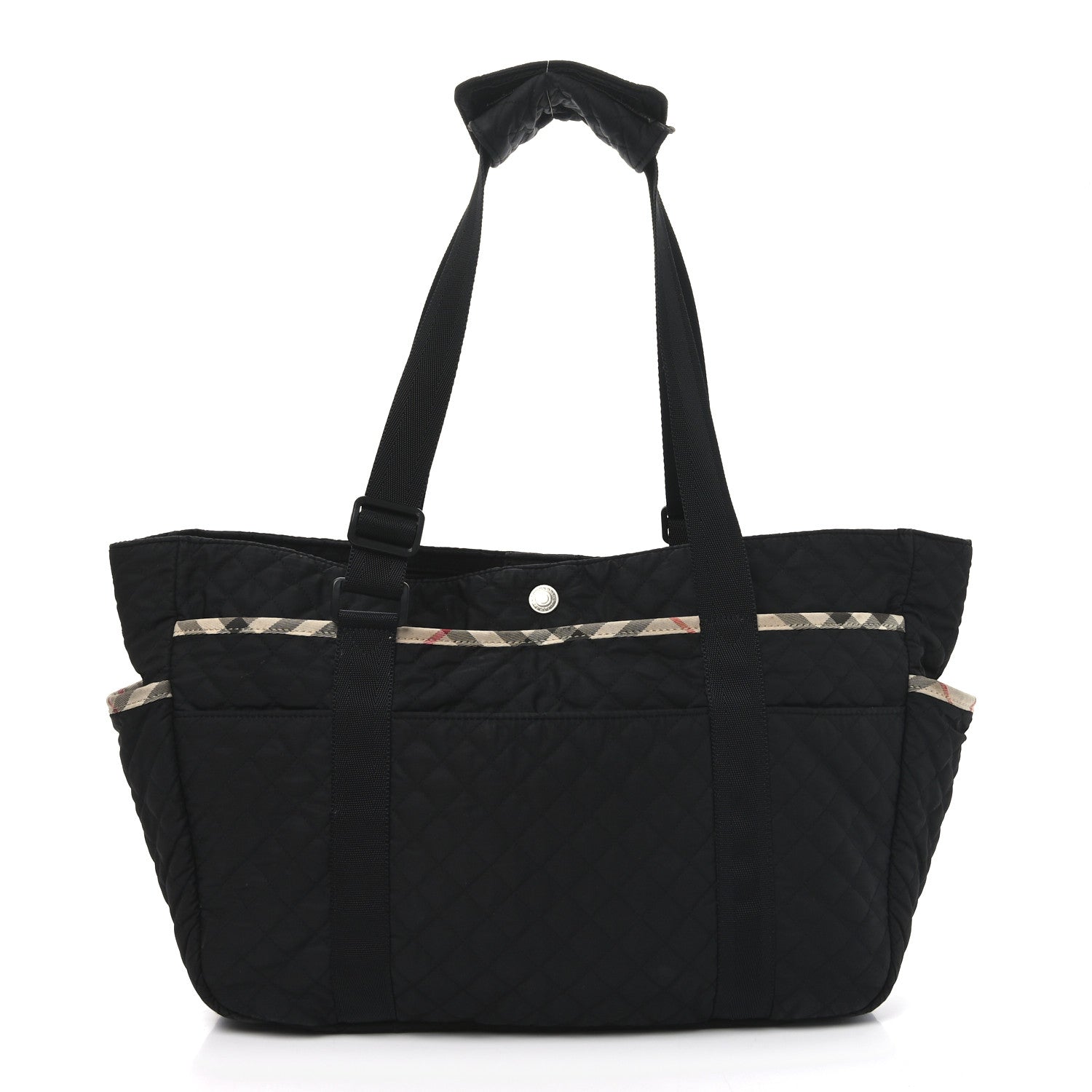 Burberry Nylon Quilted Diaper Bag Black 1 of 10