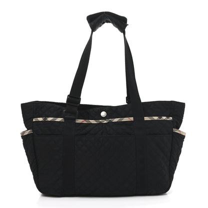 Burberry Nylon Quilted Diaper Bag Black 1 of 10