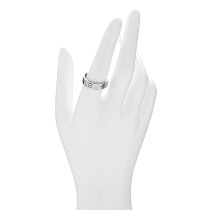 Cartier 18K White Gold 5.5mm LOVE Ring 58 8.25 2 of 4