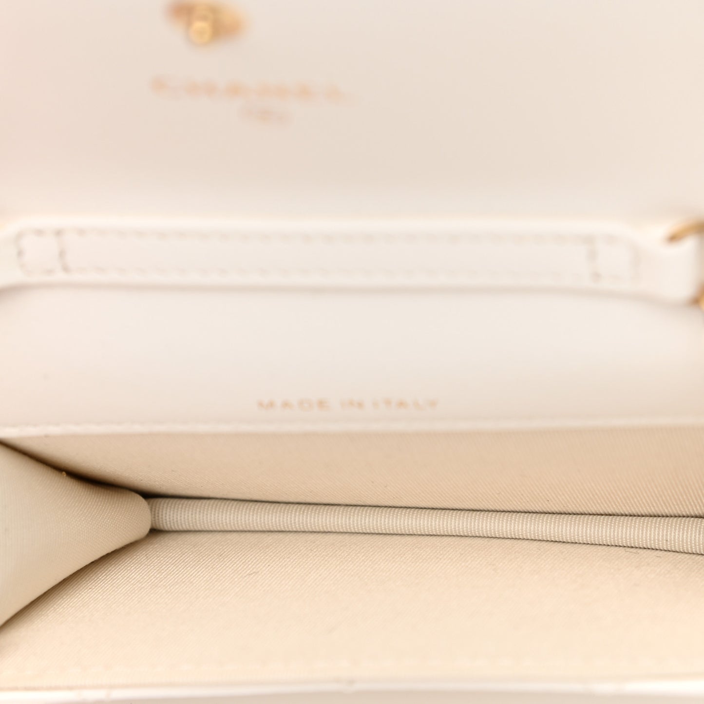 Lambskin Quilted Romance Clutch With Chain White