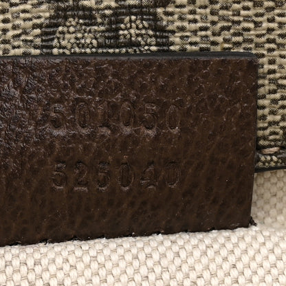 Gucci GG Supreme Monogram Web Small Neo Vintage Double Flap Messenger Bag Beige New Acero 7 of 14