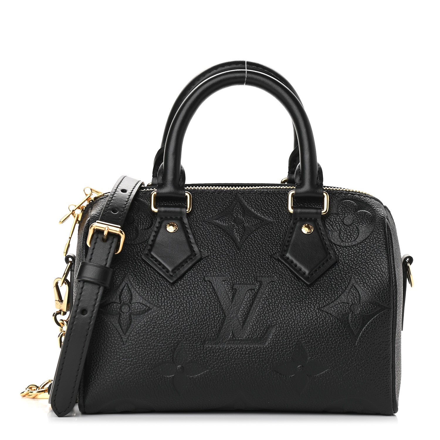 Louis Vuitton Empreinte Monogram Giant Speedy Bandouliere 20 Black 1 of 8