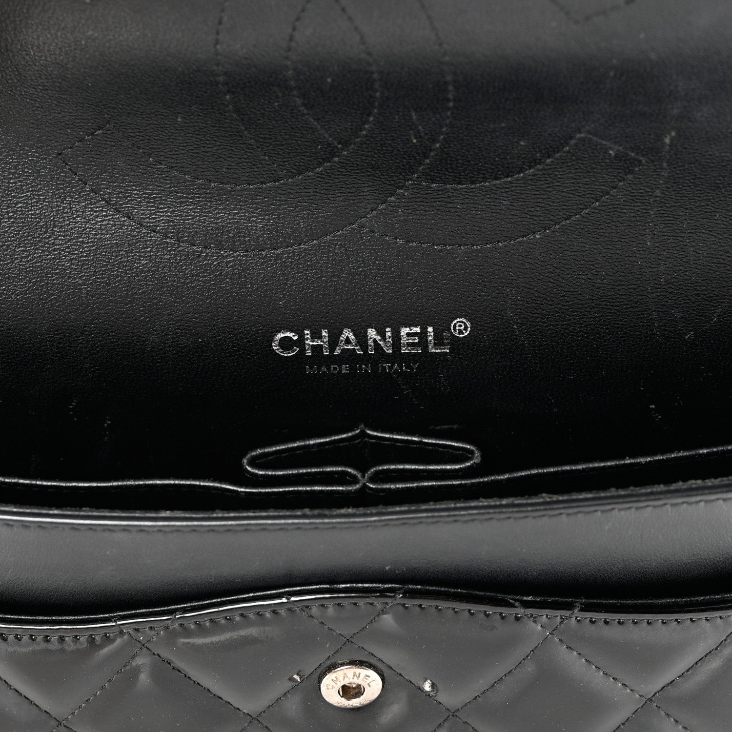 Chanel Patent Quilted Jumbo Double Flap Black 6 of 17