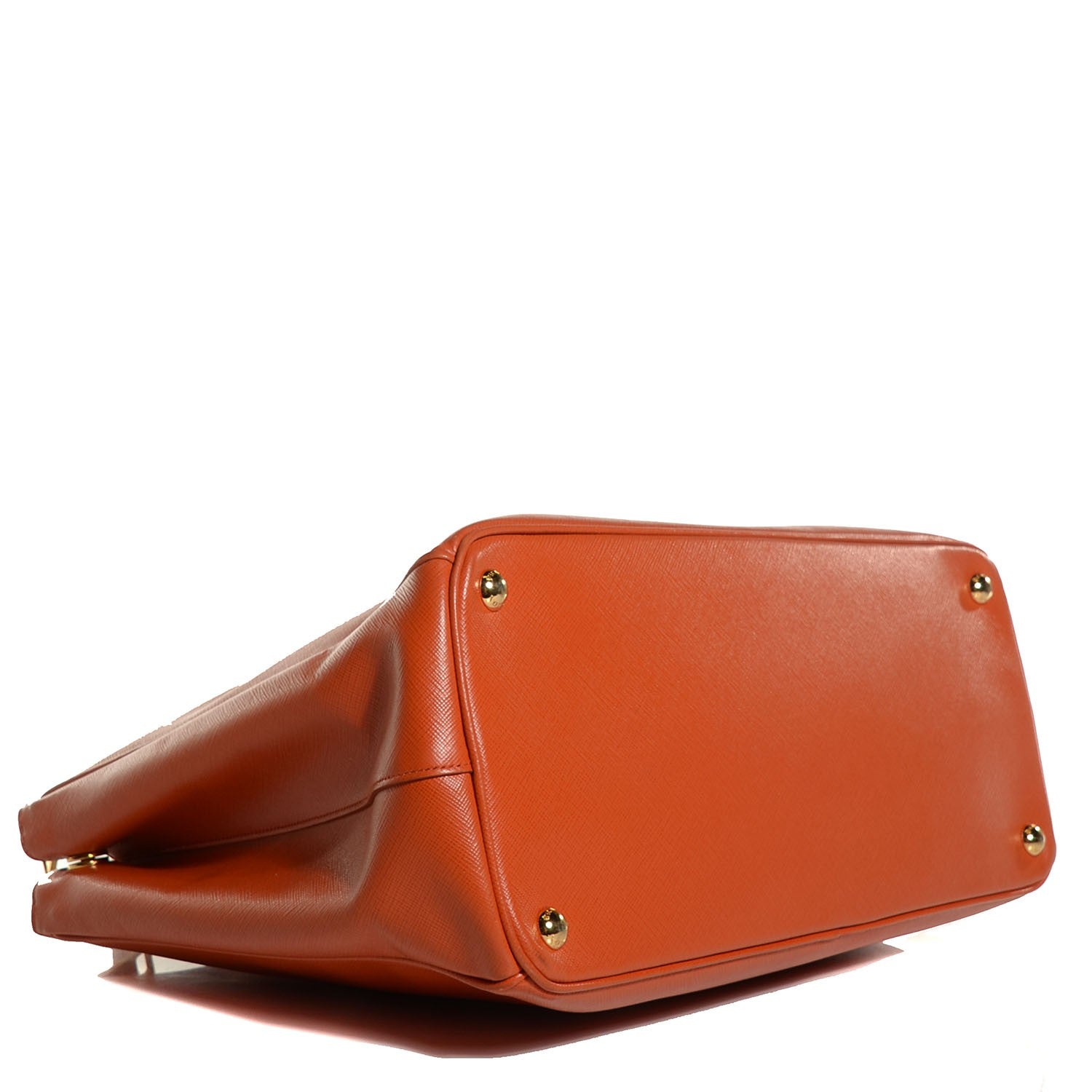 Prada Saffiano Large Galleria Double Zip Tote Papaya 4 of 11