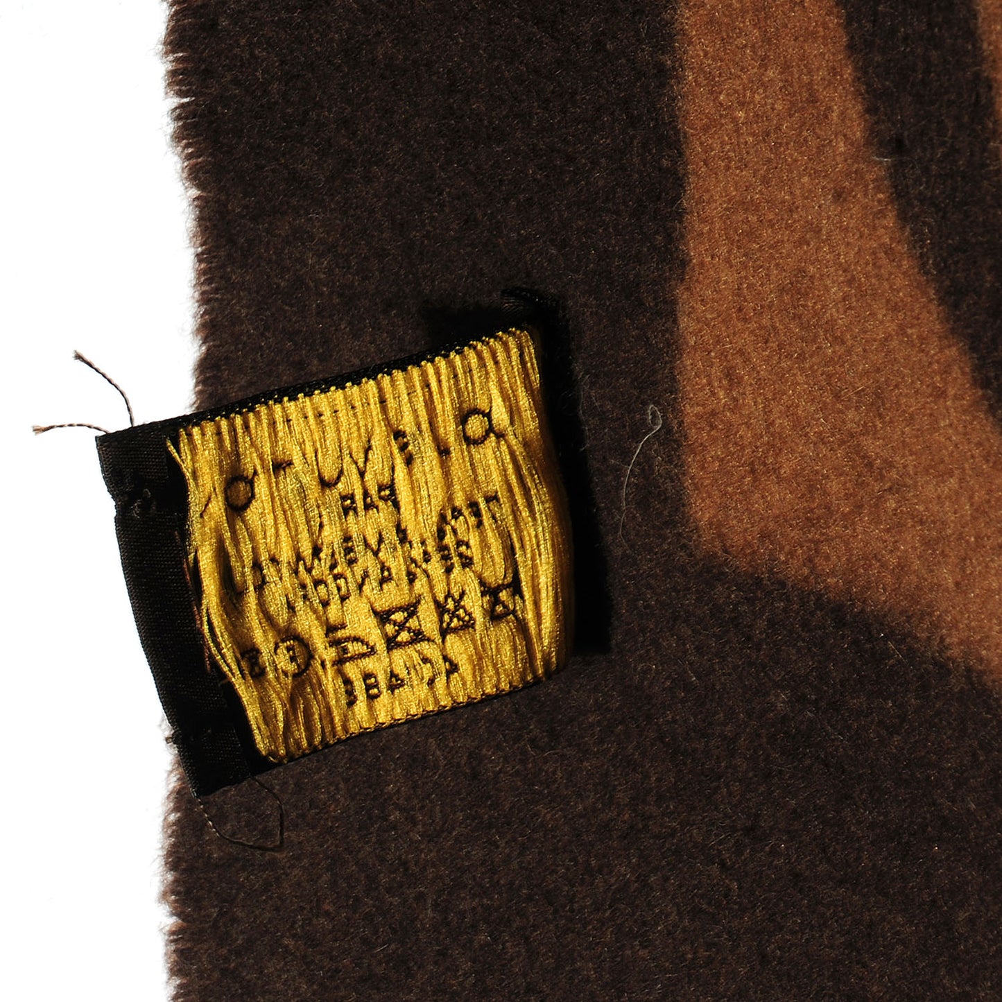 Lambswool Angora Cardiff Scarf Brown